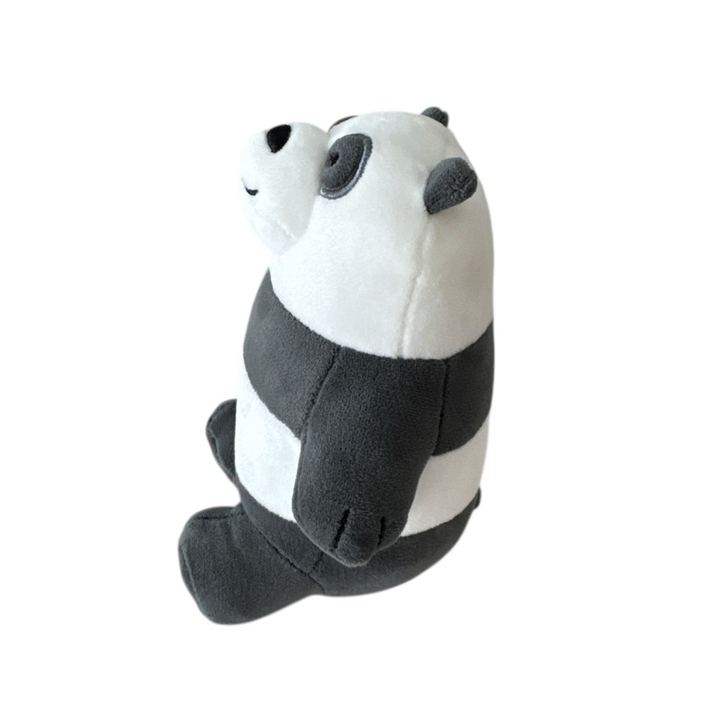 Toy Factory Cartoon Network We Bare Bears Panda Plush Grey White Lovey Stuffie - Picture 2 of 6